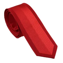 Coachella Галстуки однотонные красные Цвет Полоса половина пледы граничит Дизайн галстук микрофибры узкий галстук 6 см