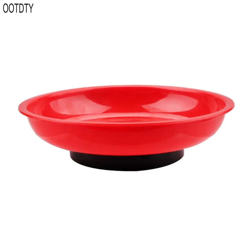 

OOTDTY Round Magnetic Parts Tray Bowl Dish Nuts Bolts Screws Part Garage Holder Fastener Tools Organizer