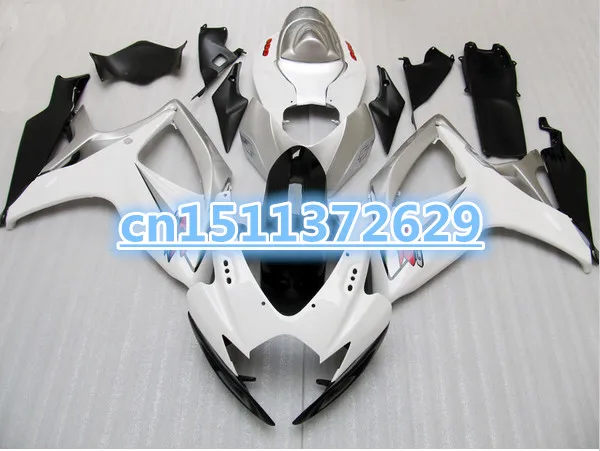 

Bo white Silver full Injection mold Fairing for A GSXR600 750 GSXR600 GSXR750 GSX-R600 750 K6 06 07 2006 2007 body kit