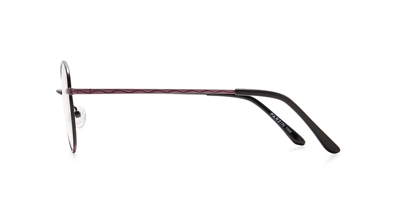 PARZIN винтажная круглая оправа для очков женские металлические очки оправа мужские Оптические оправа для очков с чехлом черный 5070