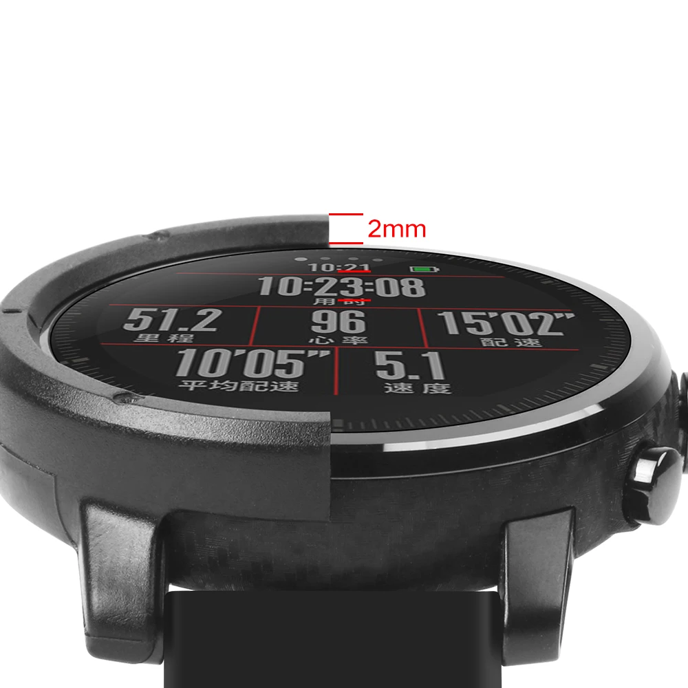 Матовый защитный чехол для часов для Xiaomi Huami Amazfit Strato спортивные часы 2 аксессуары Замена полный защитный чехол