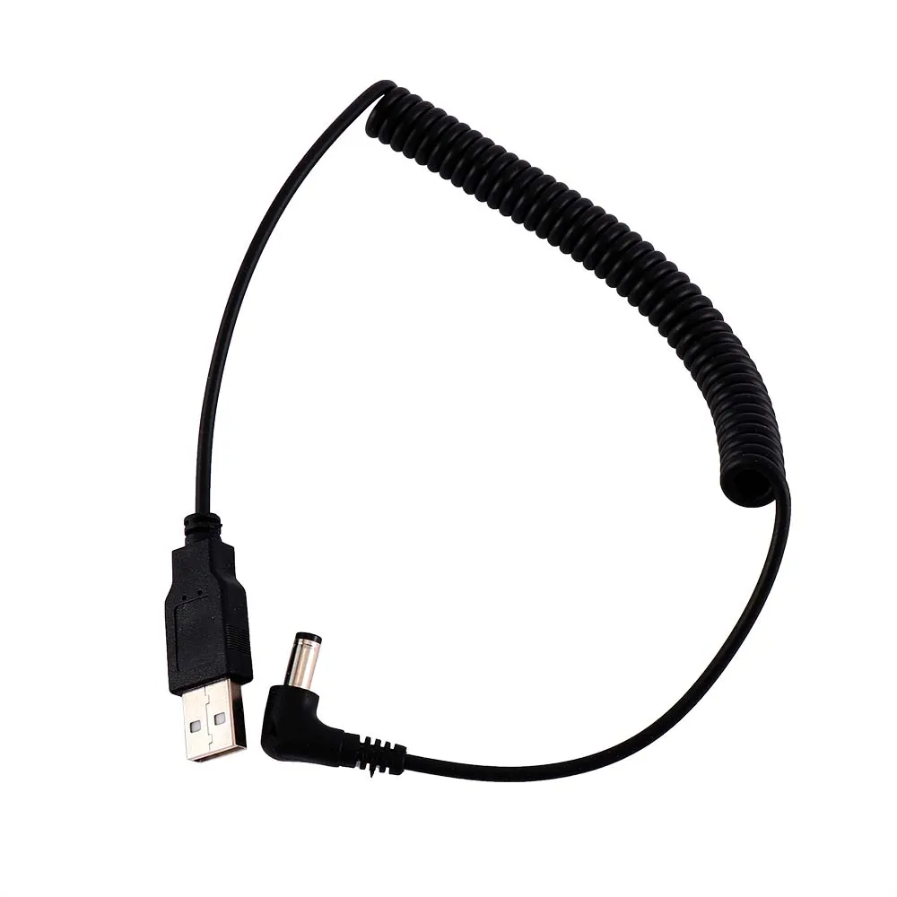 Кабель USB 2 0 А с пружиной 1 5 м штекер-штекер в постоянный ток адаптер для зарядки
