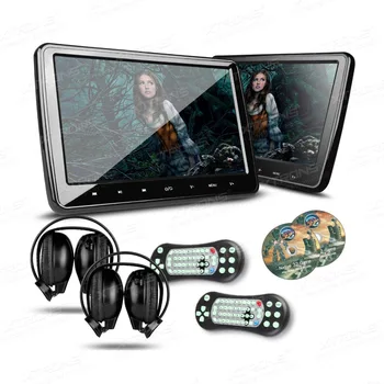 

XTRONS 1 Pair Universal 10.1 inch HDMI HD Screen headrest car dvd player Monitor USD FM SD + 2 IR Headphones