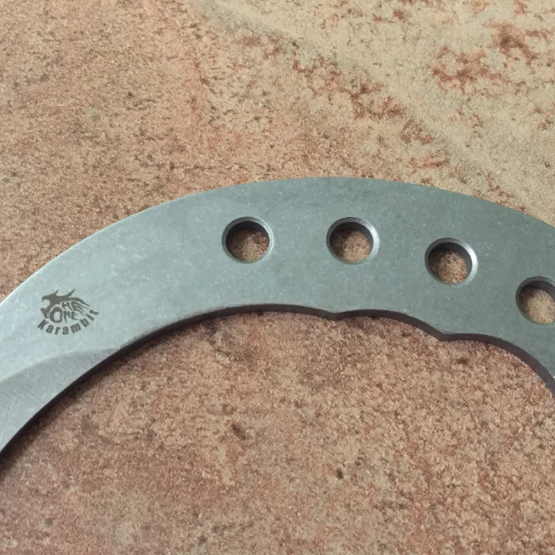 Karambit тренировочный нож для улицы снаряжение edc Карманный выживания тактический нож режущий инструмент не острый тусклый инструмент