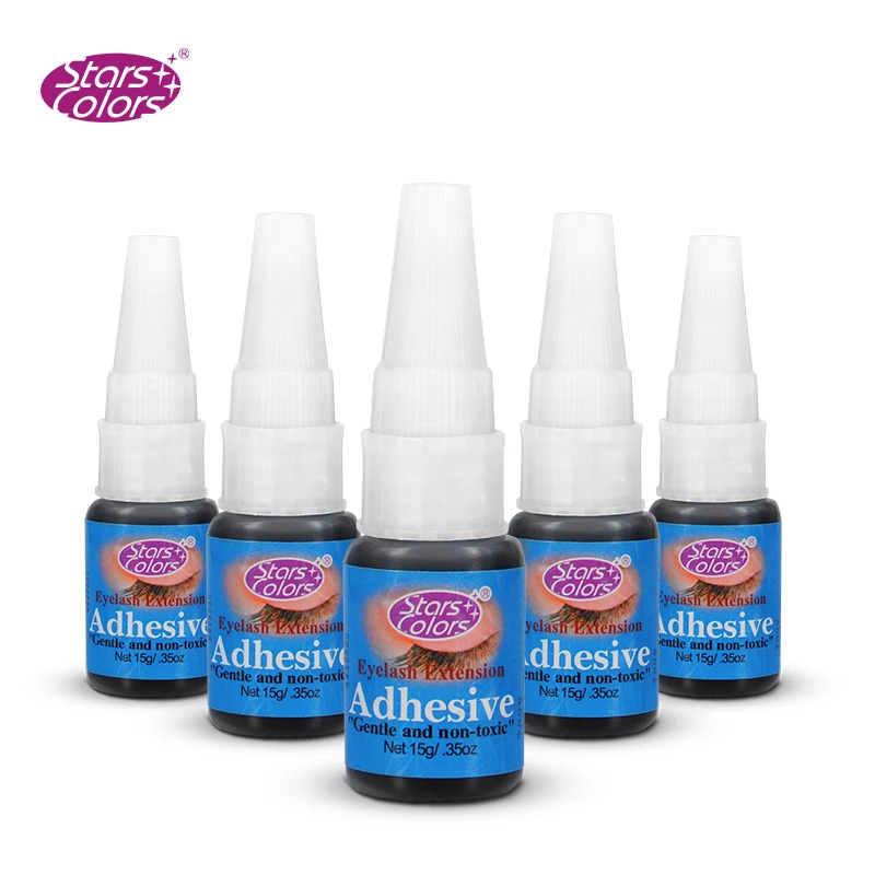 

For Practice 15ml Black Professional with Odor Eyelash Glue Individual False Eyelashes Extension Glue Packs