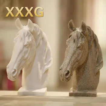 

XXXG//European horsehead articles articles sitting room decorate household furnishings animal crafts new home sitting room gift