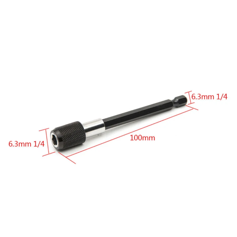

1pc 1/4 Hex Shank Drill Magnetic 60 100 150mm Screwdriver Extension Bit Holder