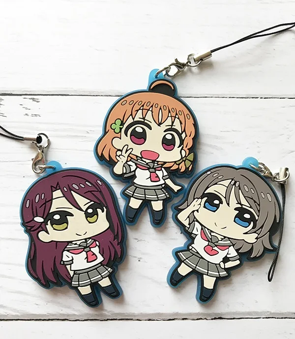 G522 Love Livev Kotori аниме брелок Nico Rin Umi Maki Chika Riko Yoshi Kunikida Kanan резиновый ремешок/Шарм для