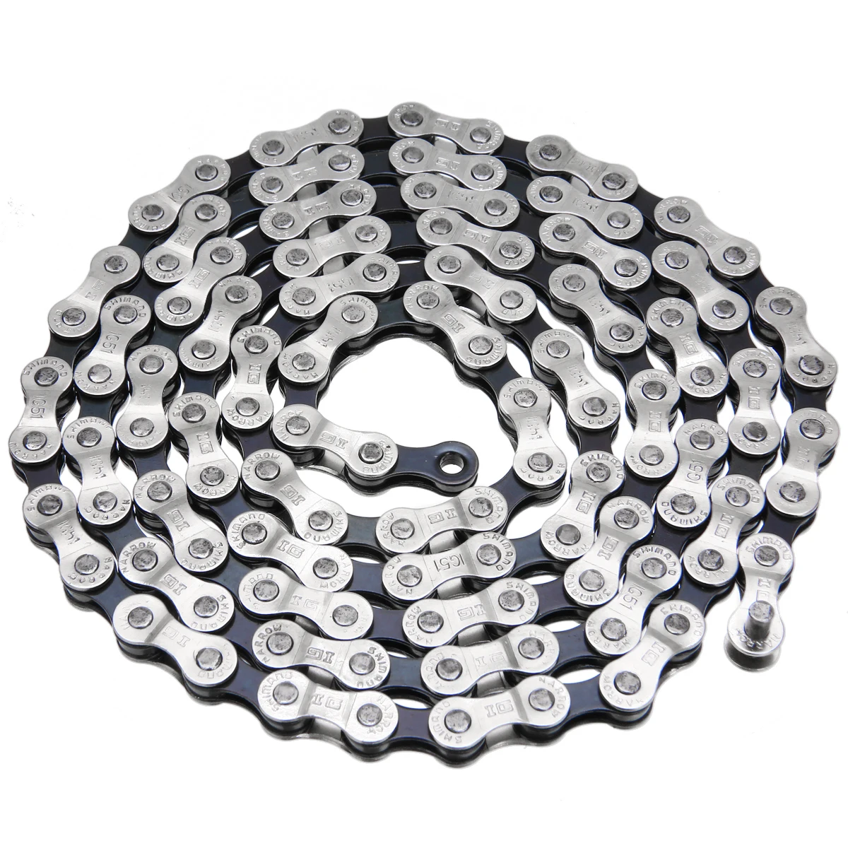 High Quality Silver Steel Bike Chain Universal For Mountain Road Bike For Shimano IG51 8/24 Speed 116 Links Bicycle Accessories