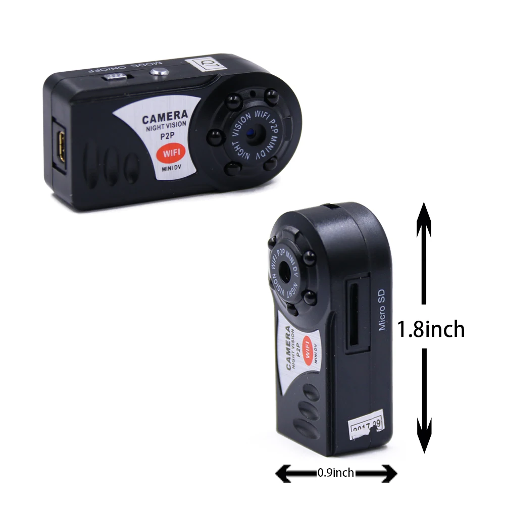 Лидер продаж 720 P HD q7 mini Wi Fi dvr wireless ip видеокамеры с Встроенный микрофон ИК ночного