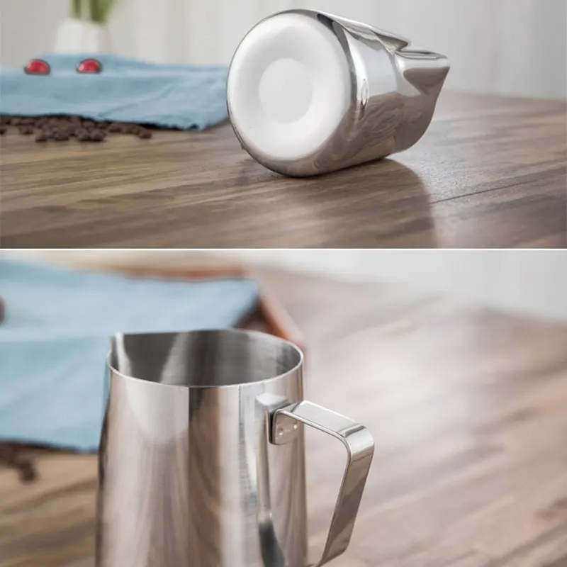 Bricco per Latte in Acciaio Inox Brocca in Schiuma (350ml/12fl.oz