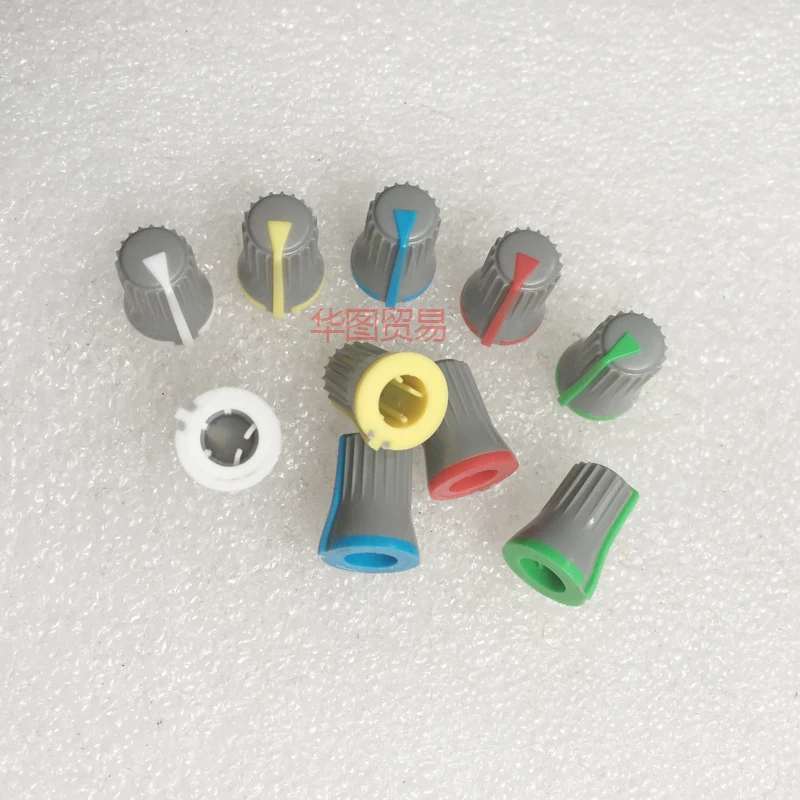 

Mixer potentiometer rotating knob cap to take off gray body 180 degree power amplifier switch half shaft D hole knob cap