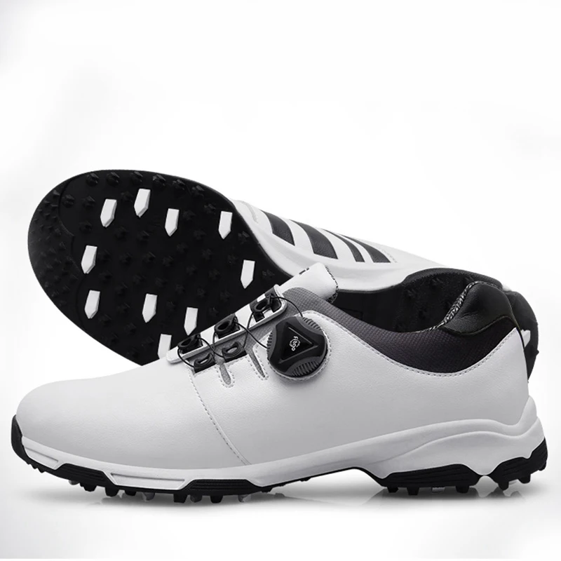 حذاء جولف الرجال للماء تنفس حذاء جولف الرجال المقابض مشبك زلة مقاومة أحذية رياضية في الهواء الطلق للصدمات رياضية الذكور