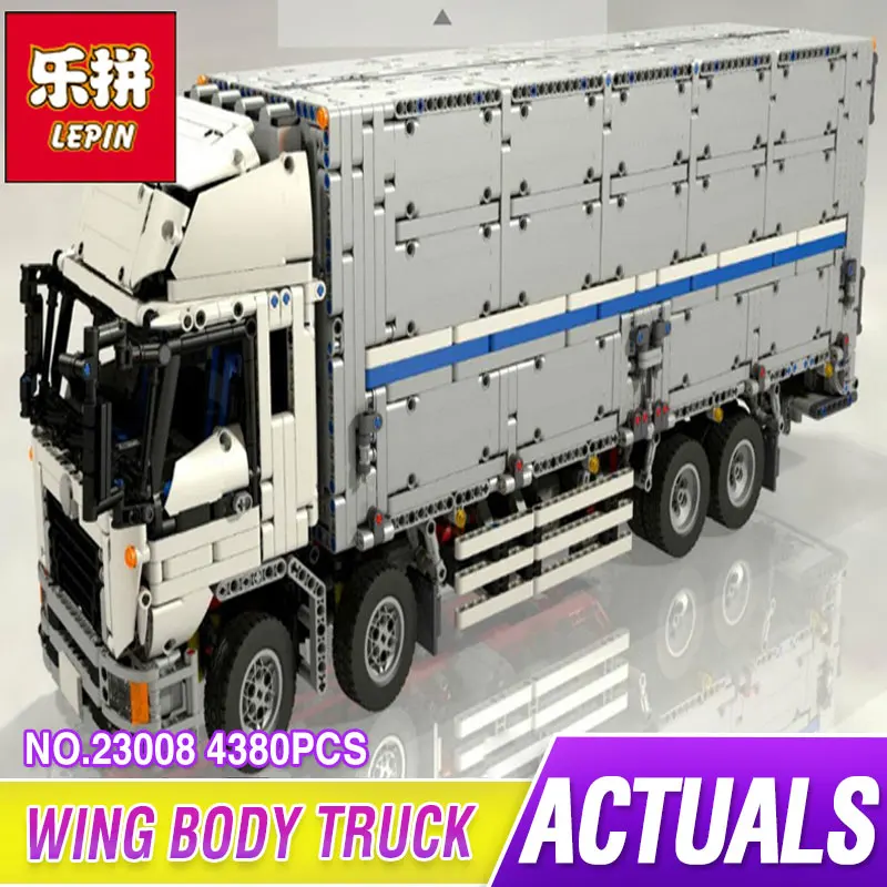 

New Lepin 23008 4380Pcs Technical Series The MOC Wing Body Truck Set Educational Building Block Bricks Children Toys Gift 1389