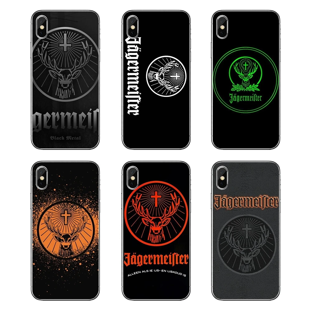 

Silicone Phone Skin Cover Art design Jagermeister Logo Beer For Huawei Honor 8 8C 8X 9 10 7A 7C Mate 10 20 Lite Pro P Smart Plus