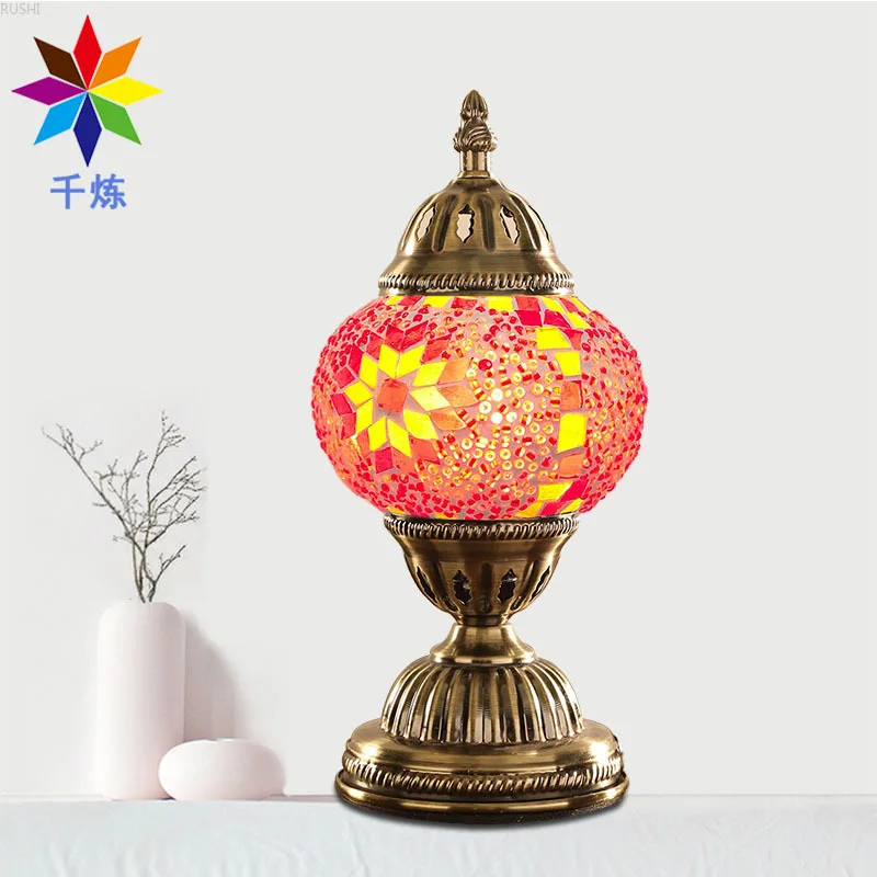 ليلة مصباح الفردية الإبداع السرير ضوء grogshophouse والمنزل اليدوى الزجاج تزيين الجدول مصباح منضدة مصباح