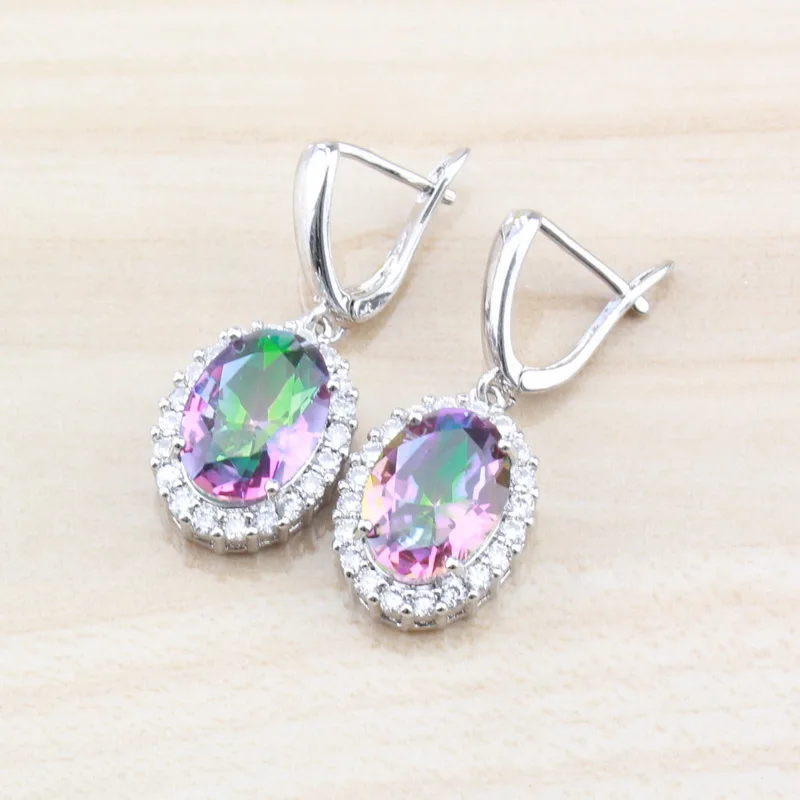 

Luxury 925 Silver Women Jewelry Manny Color Blue Pink Yellow Green Purple Red Long Drop Earrings Free Shipping&Gift Box ES09