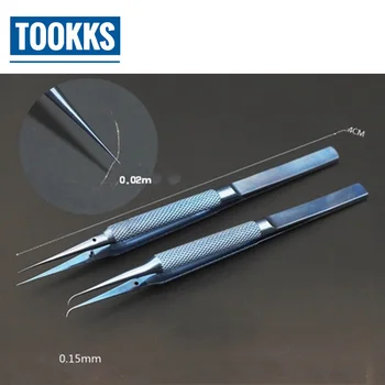 

Professional Titanium Alloy Tweezers 0.15mm Edge Precise Fingerprint Fly Line Picker Tweezers Straight Bend For iPhone Repair