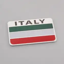 Принадлежности для шашлыков @ fuka Новый Алюминий 3D итальянский флаг Италии автомобиль крыло эмблема значок Стайлинг Стикеры наклейка 8x5 см