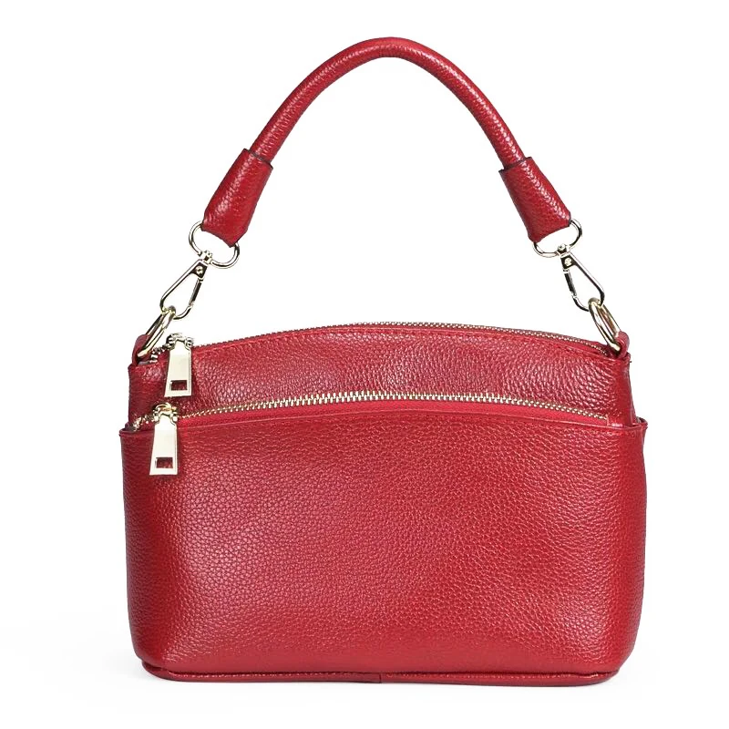 

Dropship Small Classical Shell Bag All-match Women's Handbag 100% Real Leather Female Shoulder Bag Soft Luxury Crossbody Bag