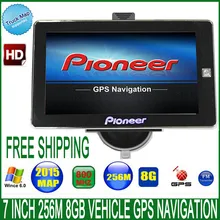 7″ Spain Car truck vehicle GPS Navigation navigator MTK CE 6.0 800Mhz FM DDR3 256M 8GB CE6.0 navitel/espanol/Europe/USA/spanish