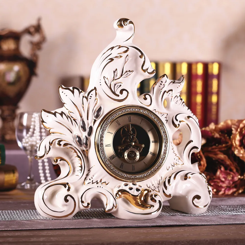 Section European luxury alarm clock Zuotai mechanical mute living room