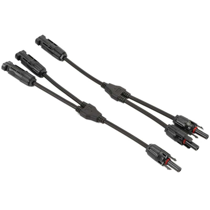 

New MC4 Branch Y Adapter Connectors M/M/F and F/F/M For Solar Panels Cable