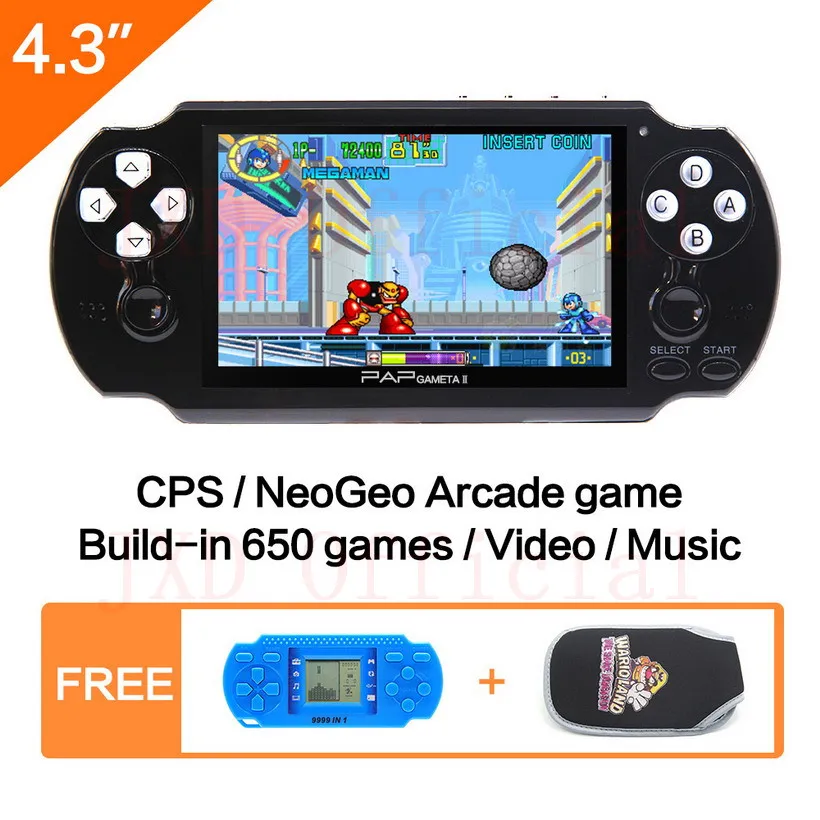 Hot sale 64Bit Handheld Game Console 4.3'' Video Game Console Built in