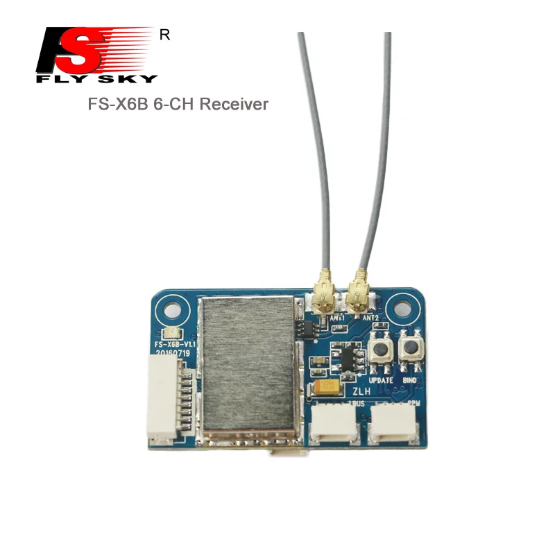 

Flysky FS-X6B 2.4G 6CH Mini Receiver PPM i-BUS for multi-rotor aircraft Compatible with FS-I6X FS-i4 FS-i6 FS-i6S Transmitter