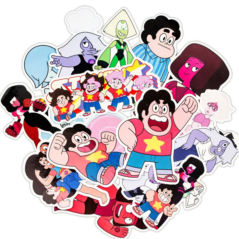 22PCS 2018 New Cute Cartoon Stickers Steven Universe Kids Toy Sticker For Luggage Skateboard Motorcycle Laptop Sticker (5)