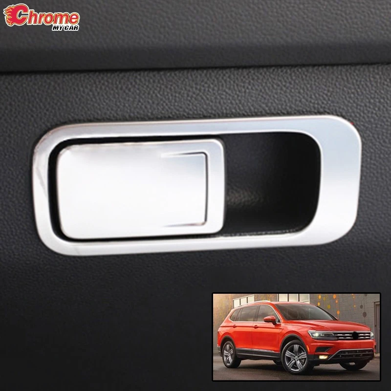 Для Volkswagen VW Tiguan MK2 2016 2017 2018 2019 нержавеющая центральная консоль для хранения