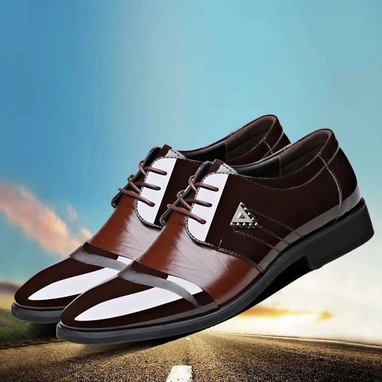 Мужские кожаные туфли на плоской подошве с большим кодом|shoes men|shoes men formalshoe male |