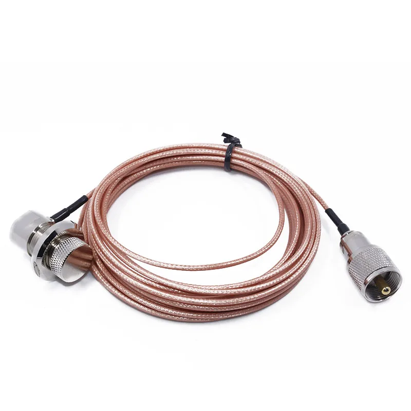 

Teflon RG316 Cable Brand Mobile Radio Clip Mount Extend cable RG-316 Car Radio Kit Accessory RG 316 Mobile Antenna Cable 5 Meter