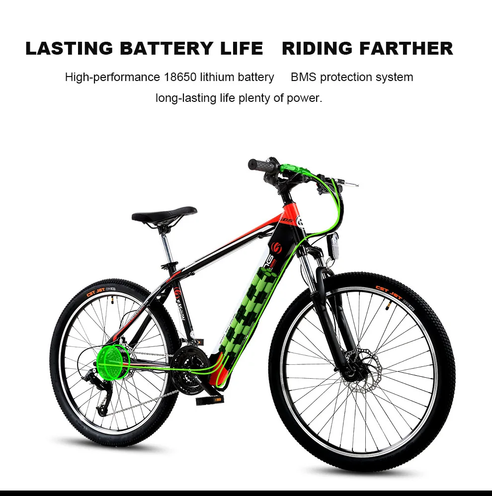 Cheap 26inch electric bicycle 48V10ah lithium battery hidden in frame lightweight electric mountian bike 25km/h 240  motor ebike 5