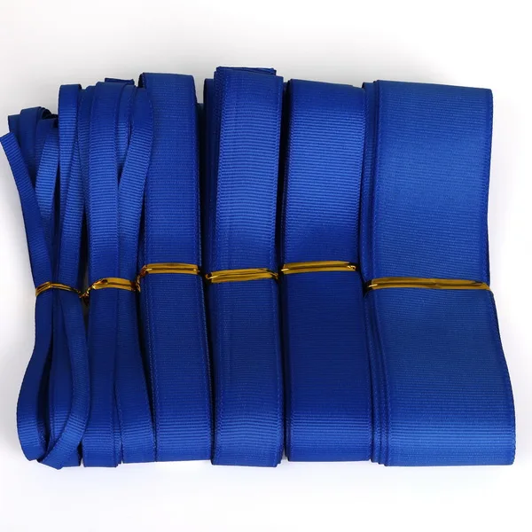 Корсажная лента 7,10, 15,20, 25,38 мм, размер на выбор 5 ярдов,, подарочная упаковка, Рождественское украшение, сделай сам, бант для волос и швейные принадлежности - Цвет: blue