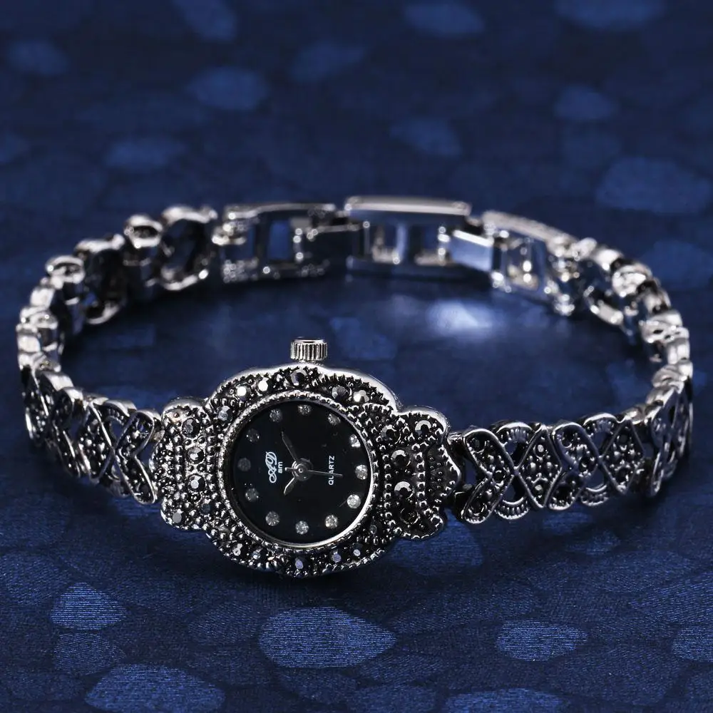 Классический черный сталь Relogio Femilino Роскошный бренд кристалл желе браслет часы для женщин Винтаж Платье вечерние женские часы спортивные - Цвет: 02