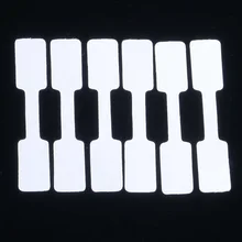 100 шт./компл. белые бумажные держатели для бижутерии этикетки для карточек кольцевая наклейка Hangtag 100 шт пустые бумажные бирки с ценами упаковка