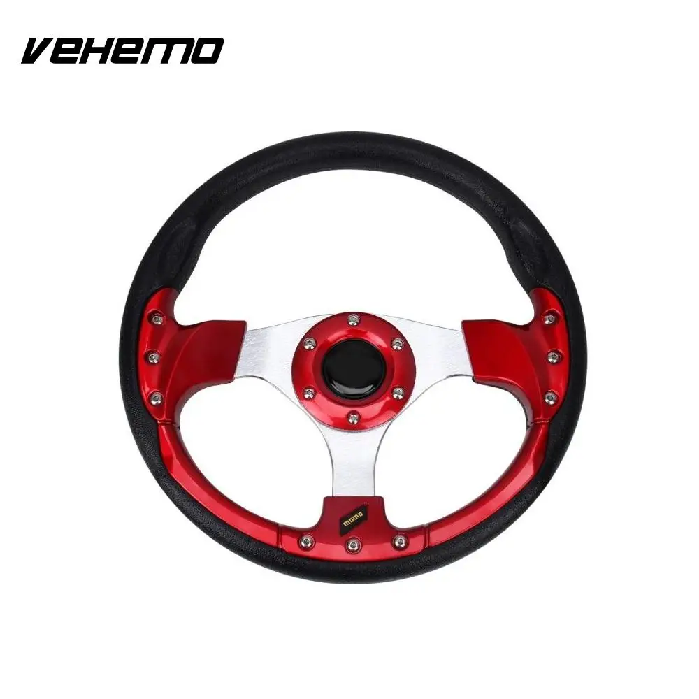 

VEHEMO Cars 13" Steering Wheel Racing Wheel Racing Parts Modified Sports Fashion Modified Steering Wheel Auto Hub Button