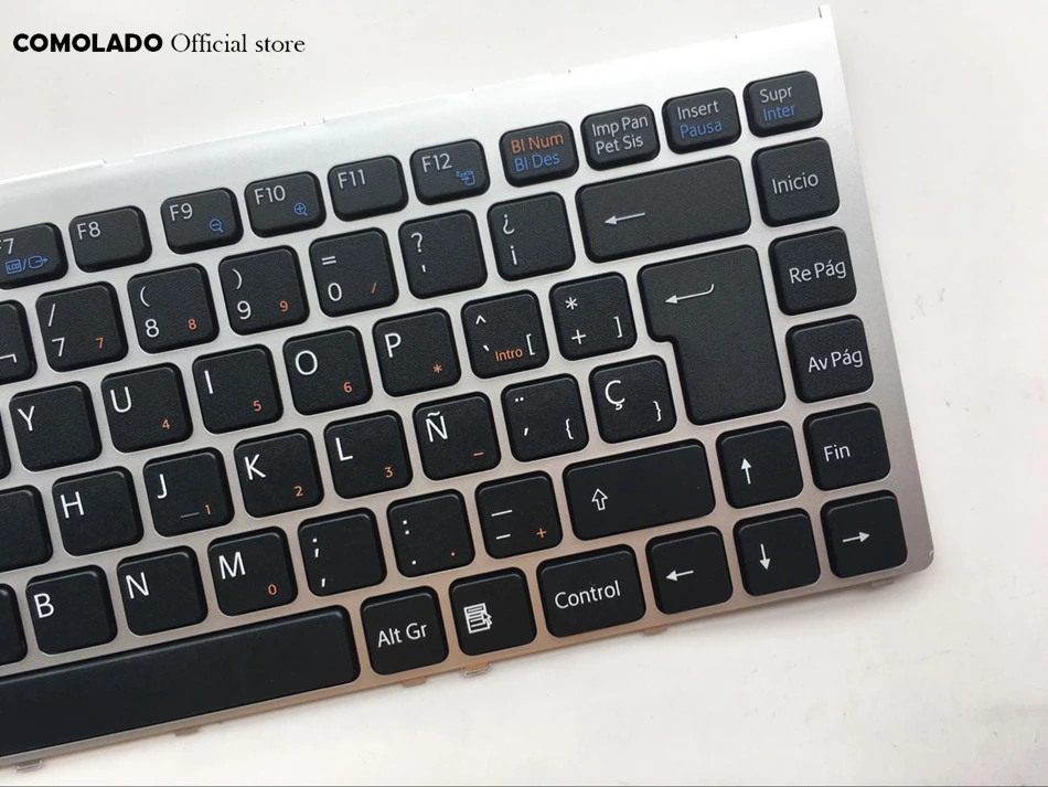 SP Spanish Keyboard for Sony Vaio VGN-FW VGN FW Series with Silver Frame keyboard SP Layout (2)