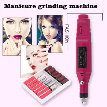 

New 3pcs/Set Professional Electric Manicure Machine Drill Pen Pedicure File Polish Nail Art Tools Kit Feet Care Product EU Plug