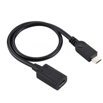 

Type-C Female to Micro USB Male Adapter Extender Cable Converter Connector Straight UP Down Left Angle Charging Data Length 30cm