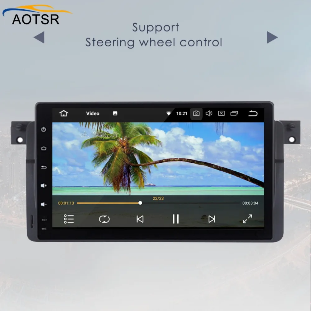 Sale Android 8.0 Car multimedia player Radio head unit For E46 1998-2005 M3 1998-2005 3 Series gps navigation Stereo no dvd octa core 5