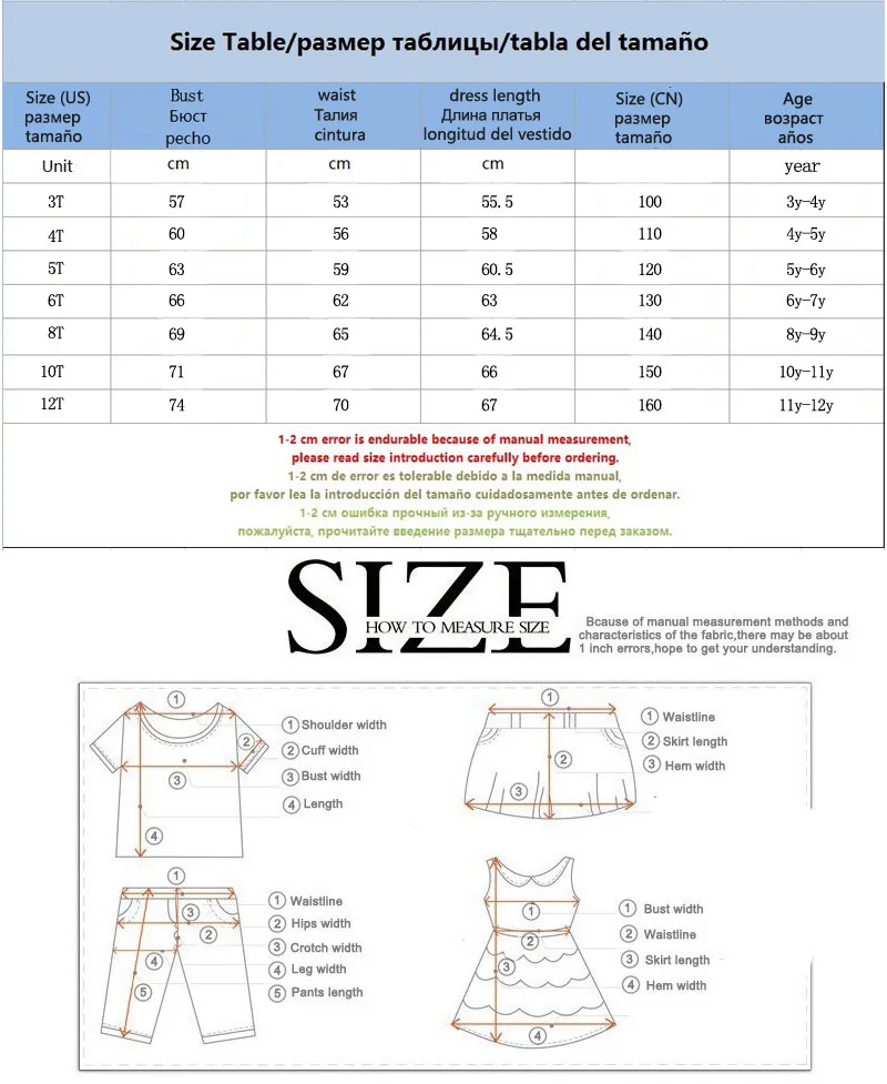 frock size for 5 year girl