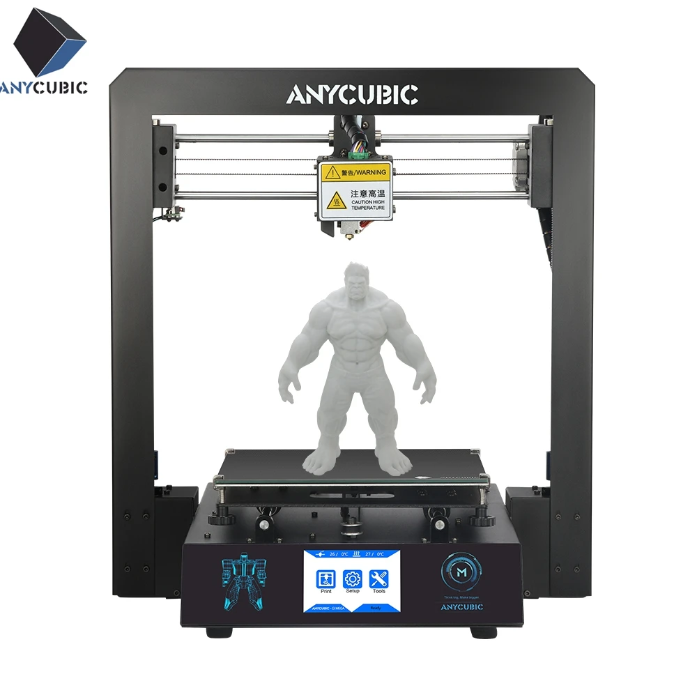 

ANYCUBIC i3 Mega 3d Printer Newest All-Metal Upgrade black Frame 3.5" TFT Ultrabase Version PLA filament for Gift 3d Drucker