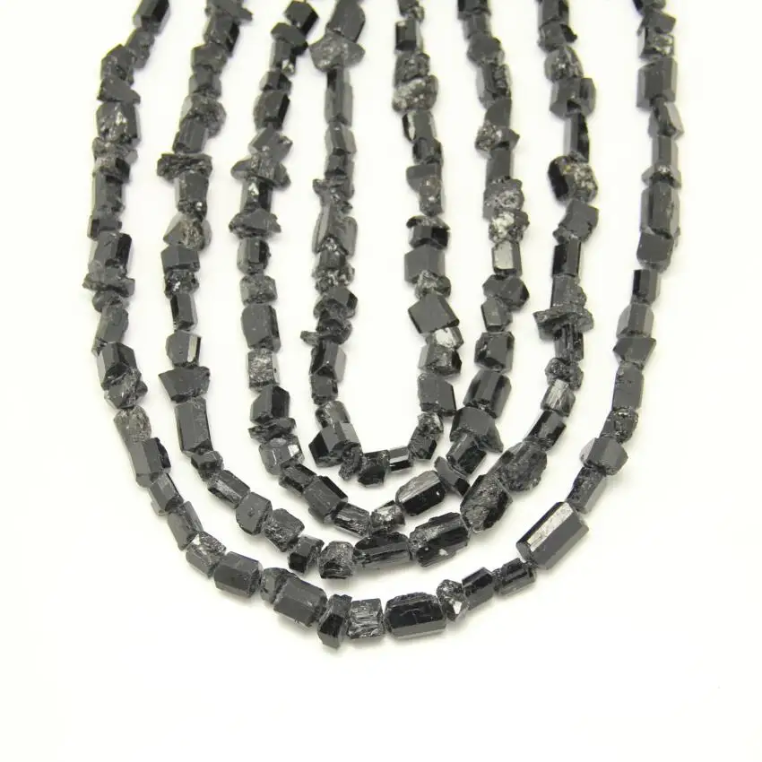 

10-15mm Black Tourmaline Nugget Loose Beads for Necklace strand,Natural Tourmaline Chip Spacers Charms Crafts Bracelet Jewelry