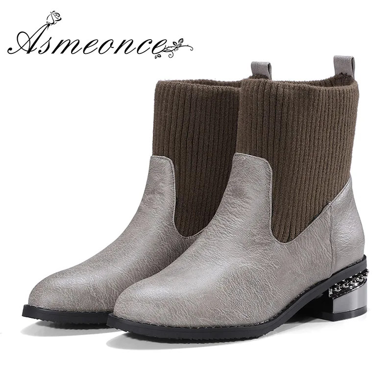 botte chaussette plate