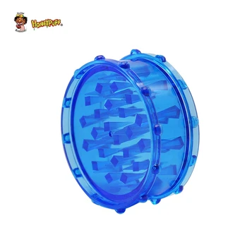 

HONEYPUFF Large Style Acrylic Smoking Grinder 75MM 2Piece With Sharp Shark Teeth Plastic Tobacco Herb Grinder Smoke Miller