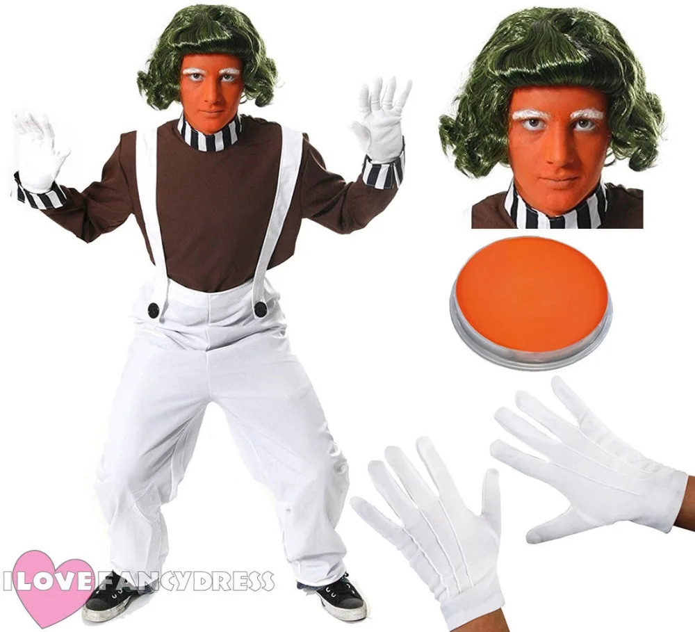 Boys Costume Kids Chocolate Factory Worker Film Book  Fancy Dress Halloween