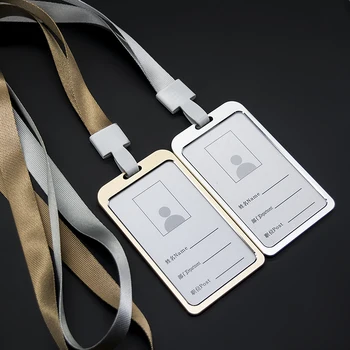 

Optimal well Specular edge tags set use rope work certificate card The breastpiece card sets of aluminum alloy badges