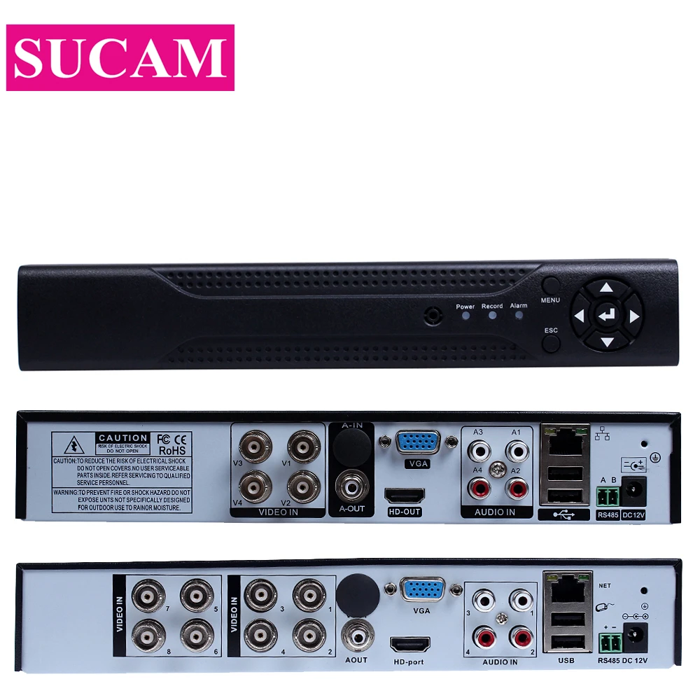 

SUCAM 5 in 1 4CH 8CH 2MP DVR CCTV Video Recorder For Secuirty Camera P2P H.264 1080P Output 2MP Surveillance Video Recorder